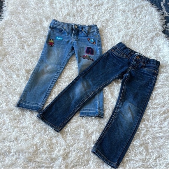 Cat & Jack Girls/Kids/Toddler Skinny jeans Sz 4T/5T Adjustable waistband patch - Picture 1 of 8